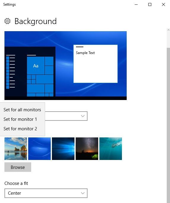 How To Use Different Wallpapers For Each Monitor In Windows 10 Images, Photos, Reviews