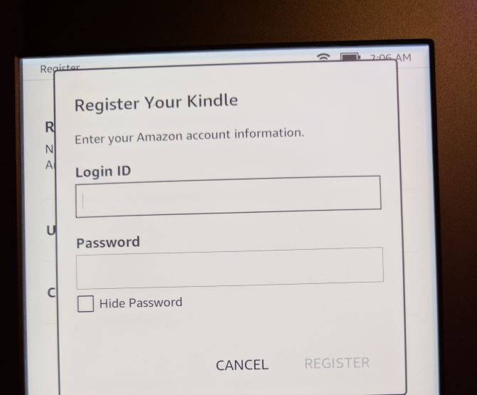 How to Set Up and Use Your Kindle Paperwhite 04 Register Paperwhite