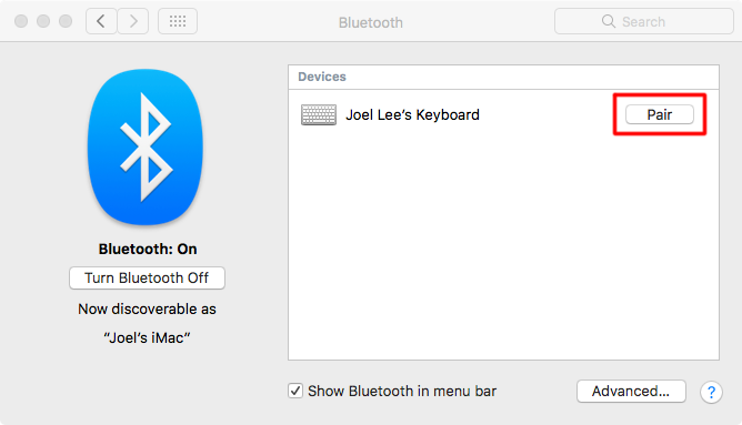 Mac Connect Bluetooth клавиатура