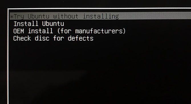 Загрузочное меню Linux