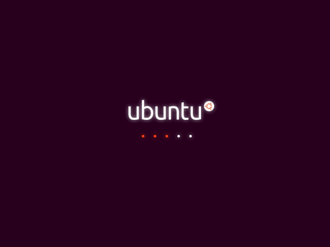 По умолчанию заставка Ubuntu