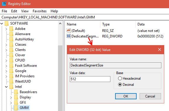 Windows Registry Editor GMM