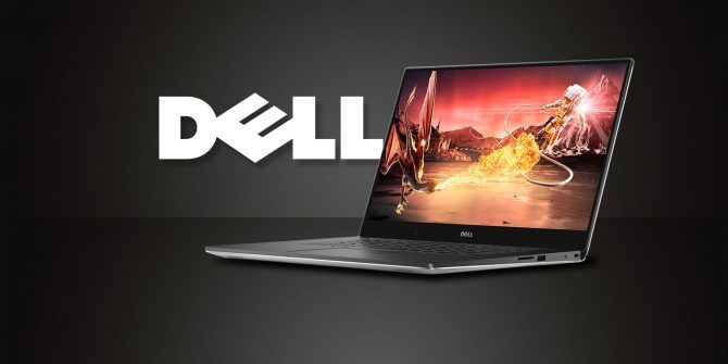 dell logo and laptop