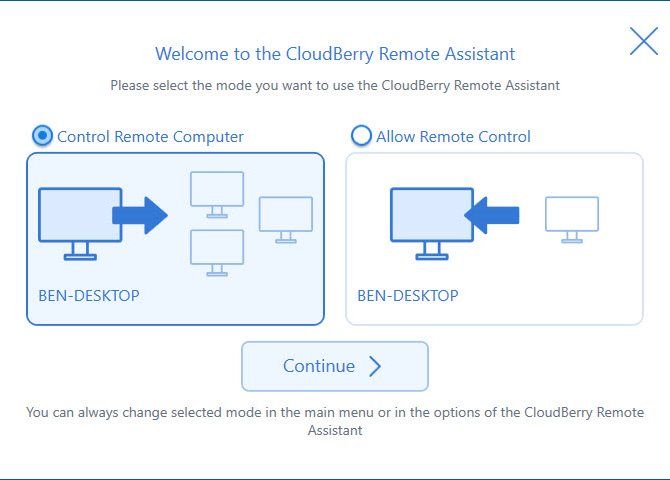 CloudBerry Remote Assistant Can Remote Control Any Windows PC