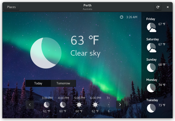 Linux weather