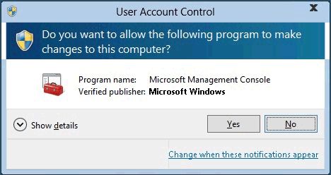 Windows Account consent prompt
