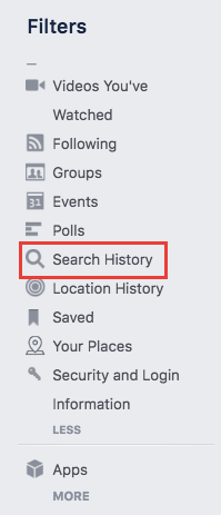 How to Clear Your Facebook Search History Facebook Search History Browser 1