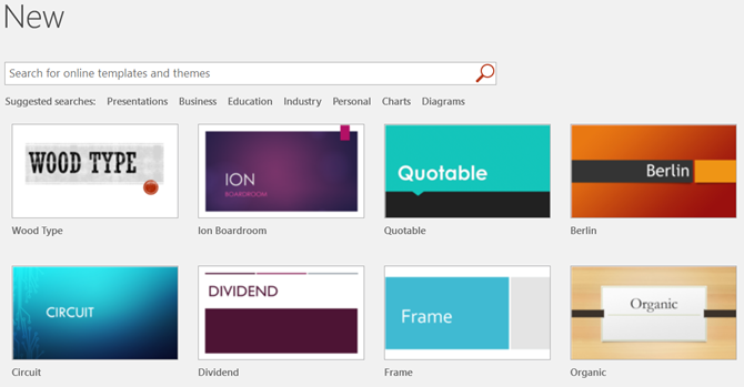 Beginner's Guide to Microsoft PowerPoint - Templates and Search