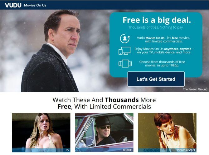 The Best Free Movie Streaming Sites - Vudu Movies on Us