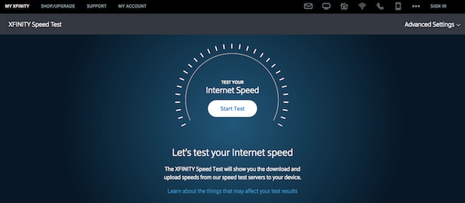 XFINITY Speed Test - wifi speed test