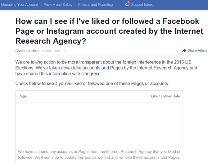 Russian agents facebook twitter - facebook article