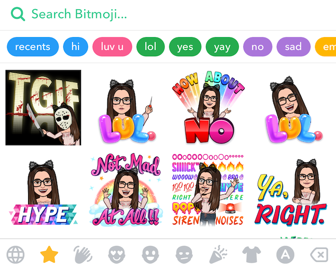 ios emoji keyboard - Bitmoji