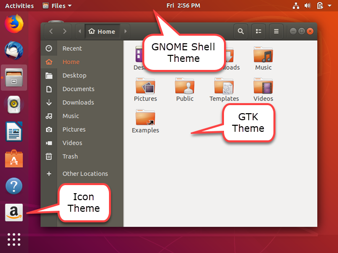 Default theme in Ubuntu 18.04