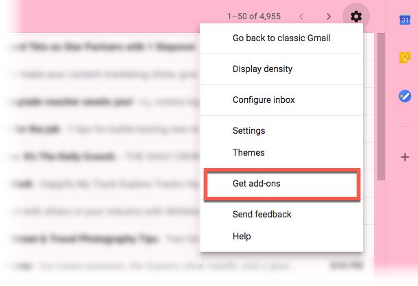 Install add-ons in Gmail