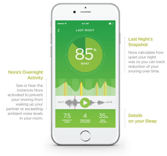 Smart Nora Review: The Most Effective Non-Invasive Anti-Snoring Device Yet app screenshot 537x500