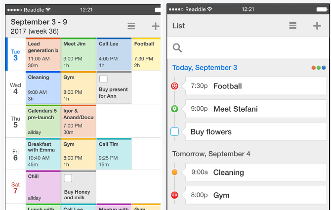 Calendars 5 iOS app