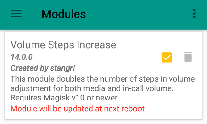 Remove Magisk module