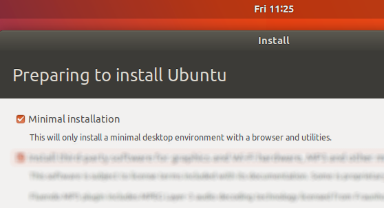 Ubuntu 18.04 LTS features - faster install