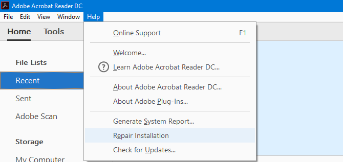 How to Repair or Recover Data From a Corrupted PDF File adobe repair installation 670x317