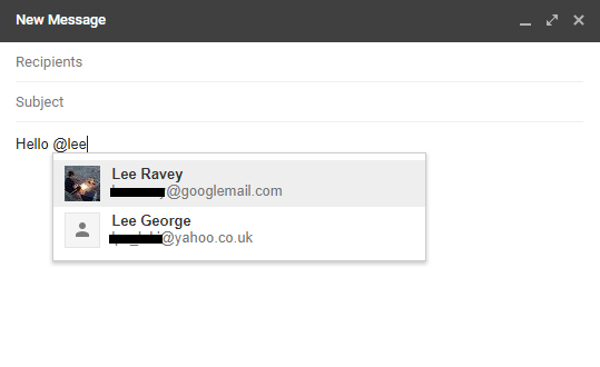 How to Mention (@) Other Users in the New Gmail gmail mention