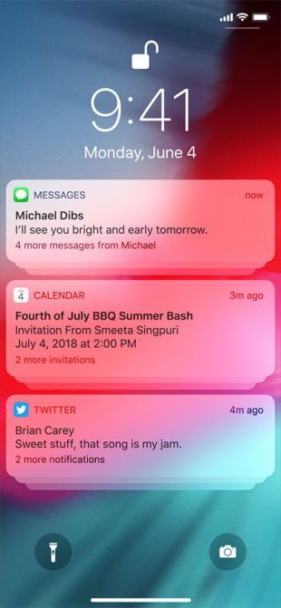 grouped notifications