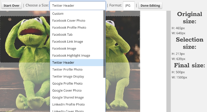 No More Photoshop: 5 No-Signup Image Editors on the Web image online social image resizer tool