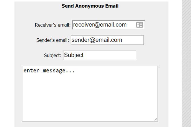 how to send completely anonymous emails
