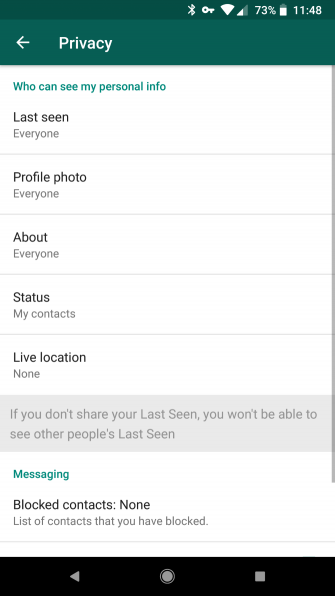 Contacts my last whatsapp seen How To