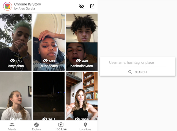 how to watch instagram live videos in a browser instagram live chrome - can i see someones instagram story who i dont follow