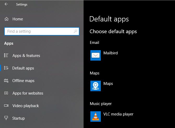 How to Change Default Apps and Settings in Windows 10