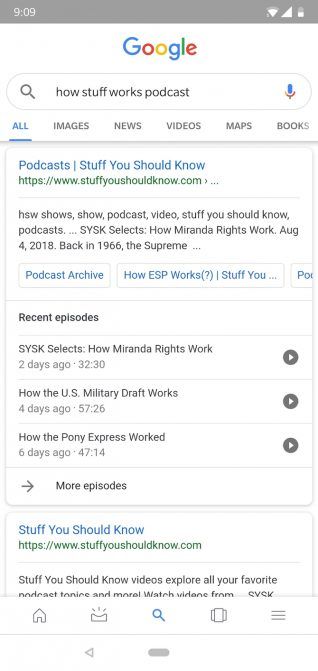 google-app-podcast-1-318x671 ۱۲ ویژگی گوگل اپ که می‌توانند جایگزین اپلیکیشن‌های اندرویدی شوند!  
