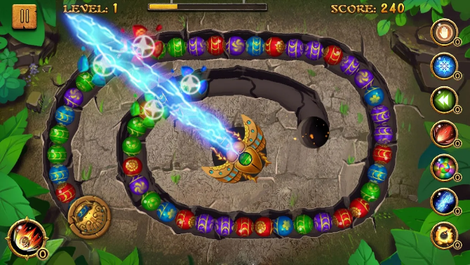 Jungle Marble Blast - лучшие оффлайн игры для Android