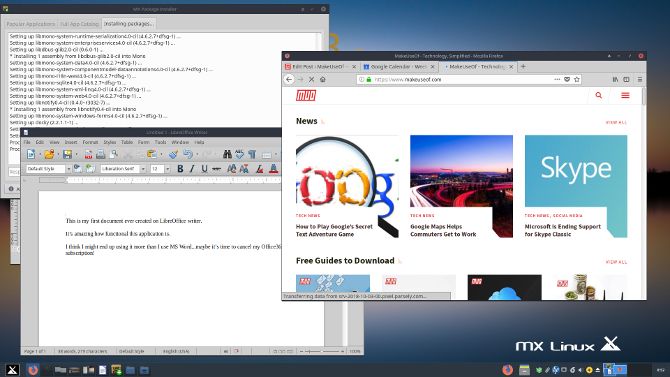 complete mx linux desktop