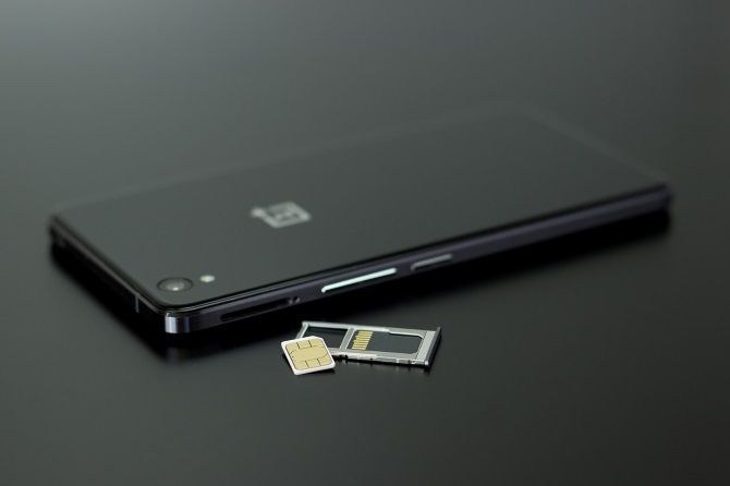 High end phones feature a tray or caddy for SIM cards