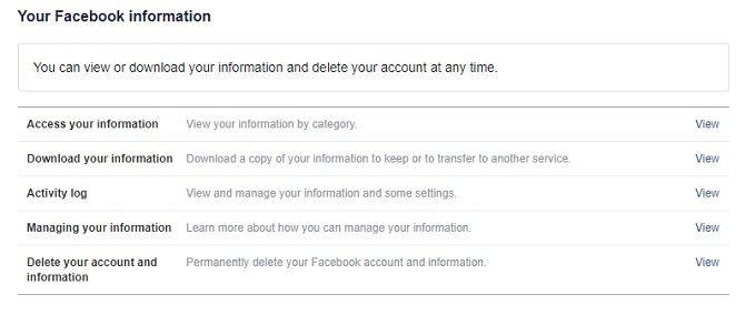 How to see all the private data held by Facebook