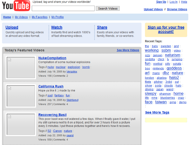 Go Back In Time How 12 Big Websites Looked Years Ago