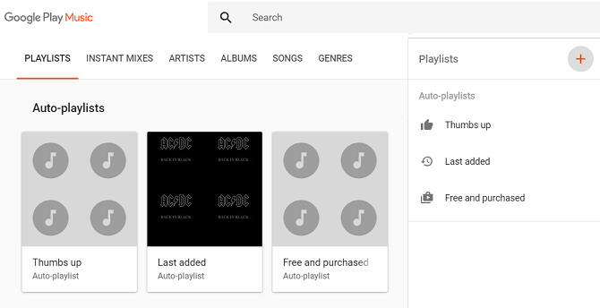 google play music меню создания плейлиста