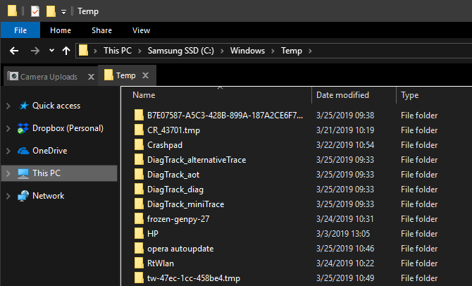 Windows Temp Folder