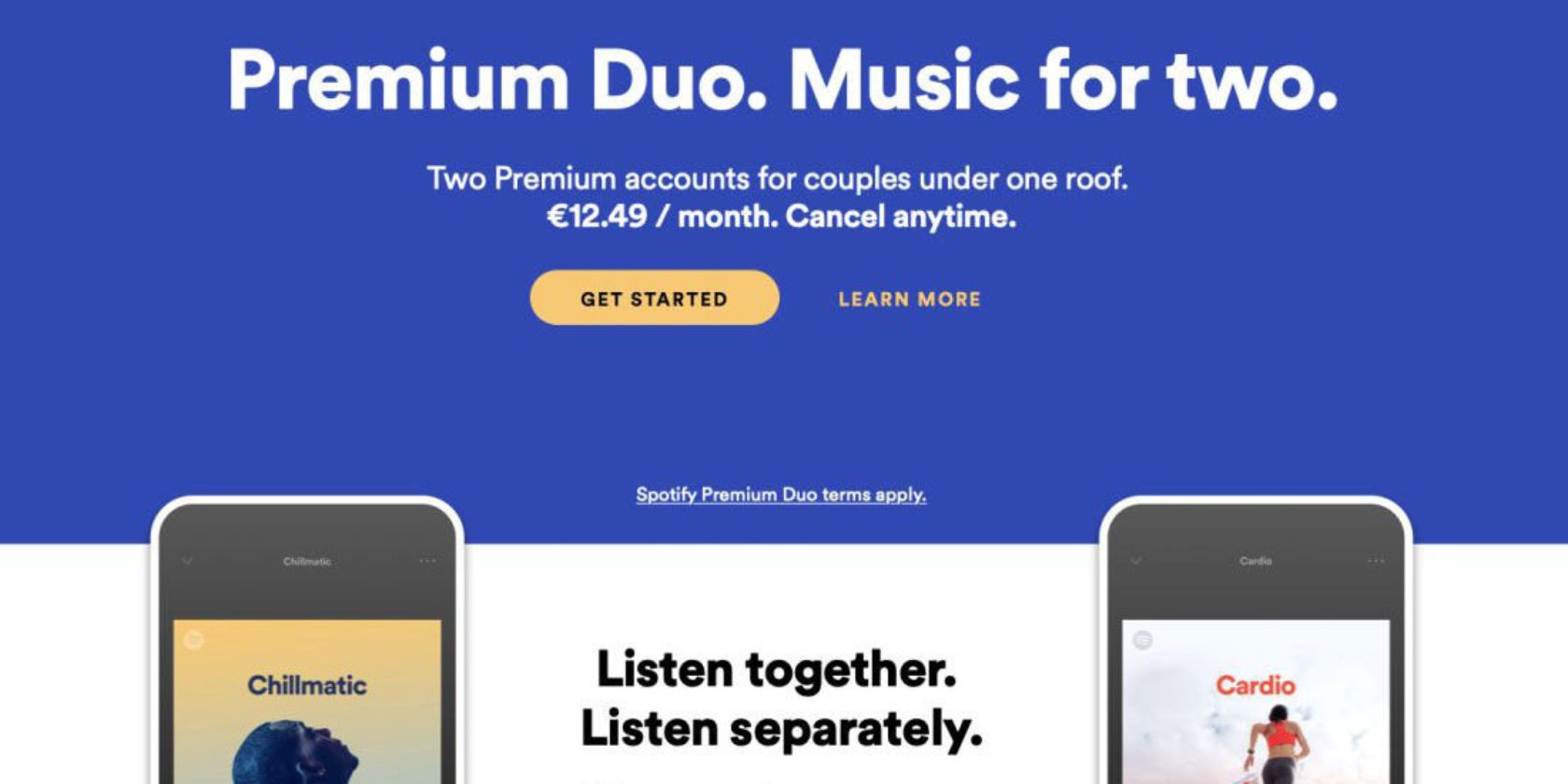 Spotify Launches Premium Duo for Couples