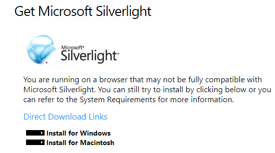 Silverlight Deprecated