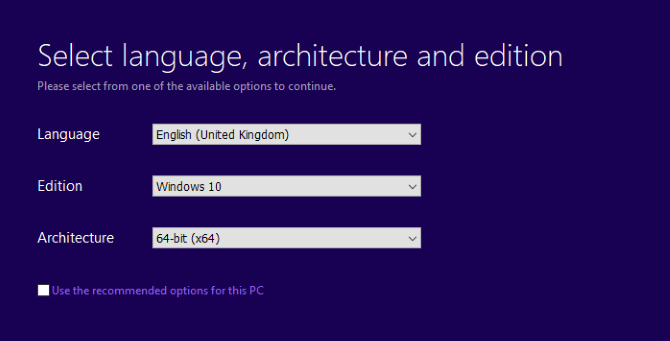Set the correct language for Windows 10