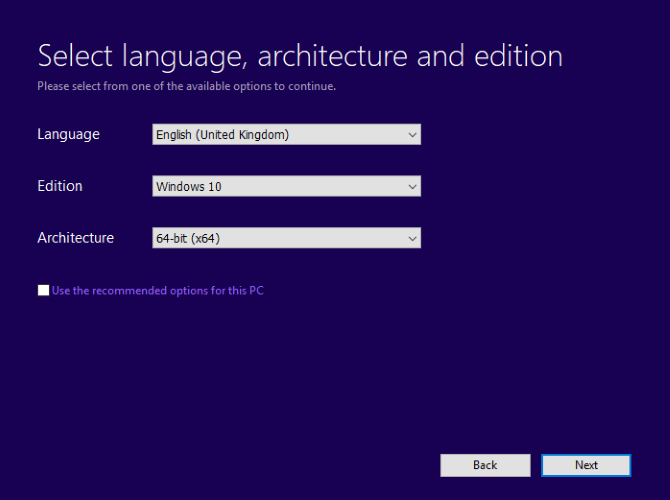 Imposta la lingua corretta per Windows 10