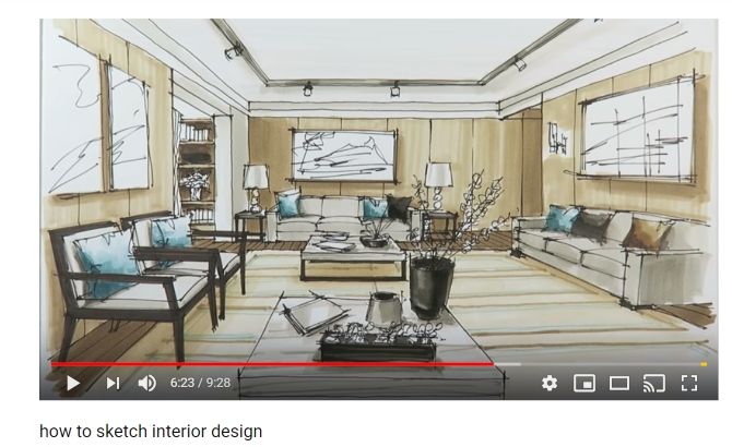 YouTube Interior Design Sketch Courses Online Free