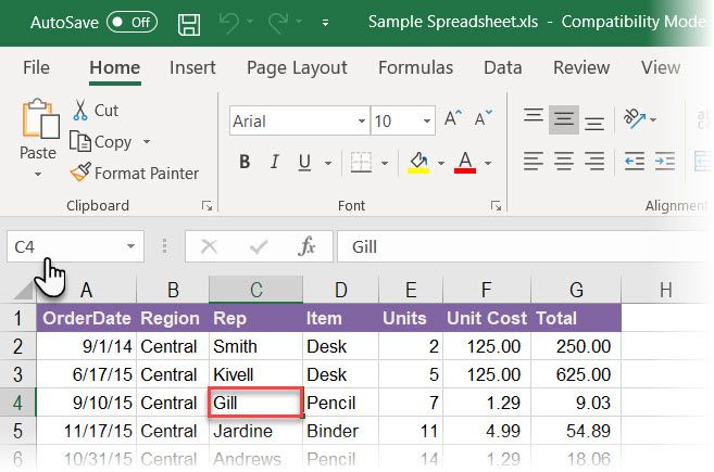 How To Use The Name Box In Excel