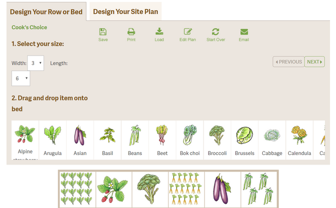 Инструмент для проектирования планировщика огорода
