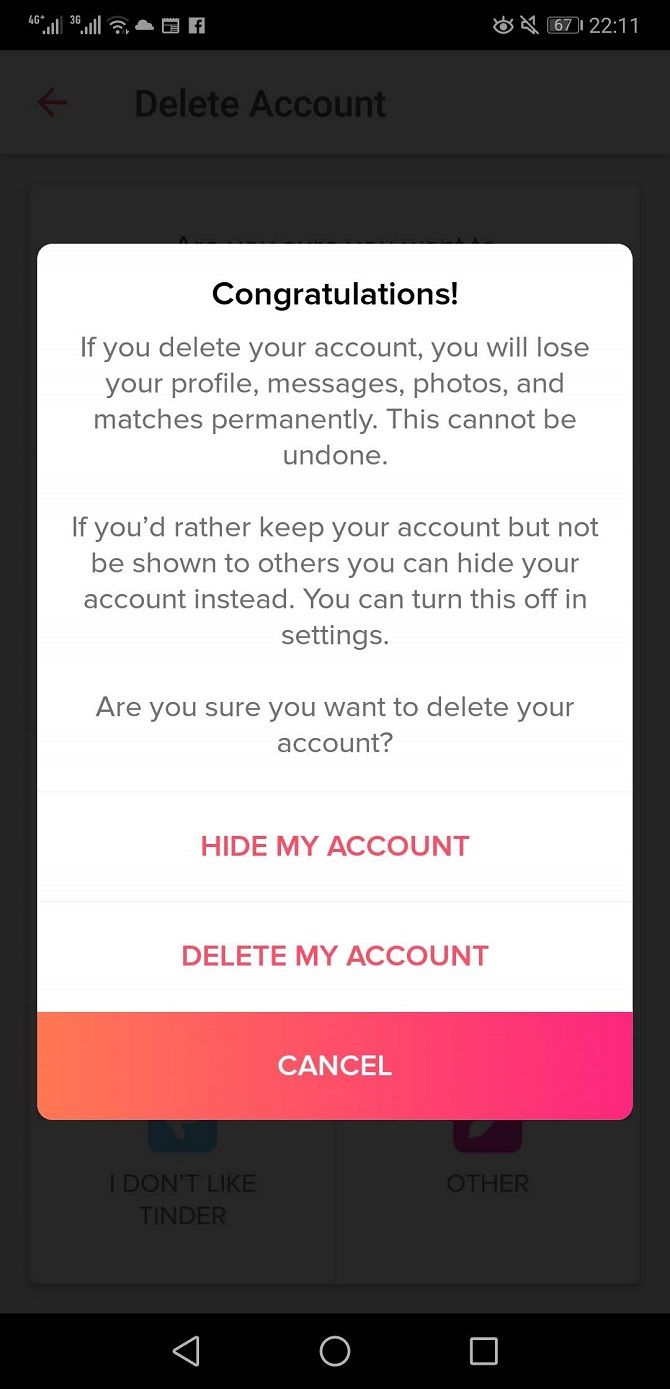 How to Delete Tinder Once and for All