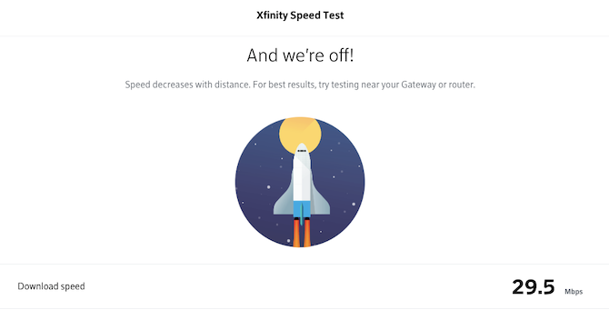 xfinity speed test
