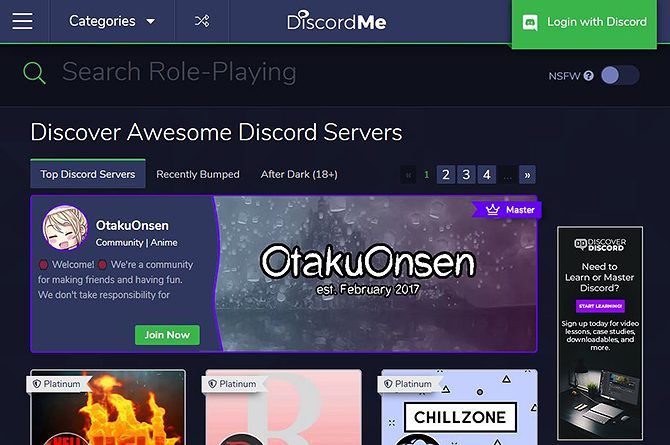 Find the Best Discord Servers - Discord Me