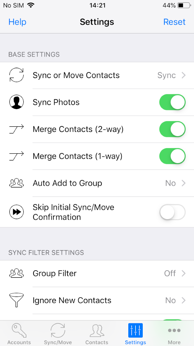 How do you sync your contacts to gmail
