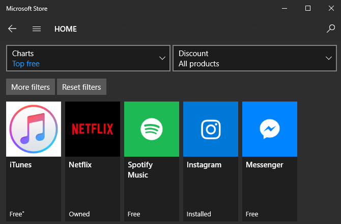 Microsoft Store Top Free Apps